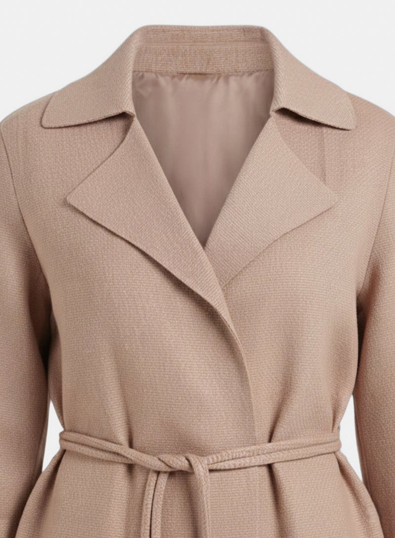 Carina Knee-Length Belted Coat - Image 5